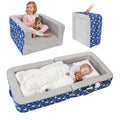 2-in-1 Toddler Travel Bed and Sofa for Kids Ages 25-48 Months