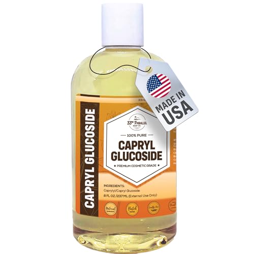 Capryl Glucoside Liquid Surfactant (8 oz) Plant Derived - DIY Skin Care - Facial Cleansers, Body Washes, Shower Gels, Foaming, Body Soap, Shampoos, Baby Products | 8 OUNCES