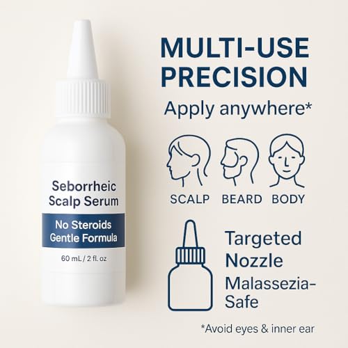 Dermgentle Seborrheic Scalp Serum - Fast-Acting Relief for Redness & Dermatitis, 1 Pack