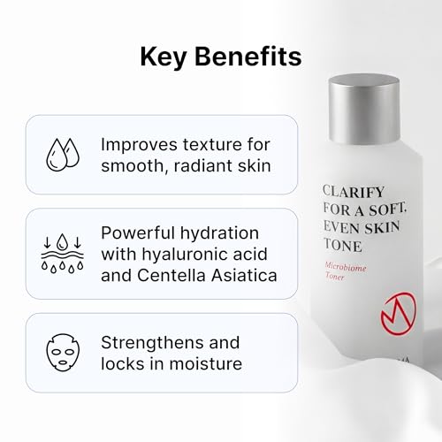 Madeca Microbiome Face Toner with Probiotics & Hyaluronic Acid - Hydrating, Balancing Skin Care, 5.07 fl oz