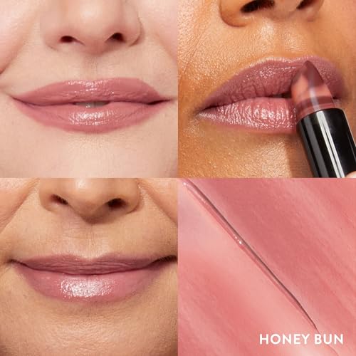 LAURA GELLER NEW YORK Italian Marble Sheer Lipstick - Honey Bun - Hydrating & Lightweight - Vitamin E & Caster Seed Oil - Cream Finish (Pack of 2)