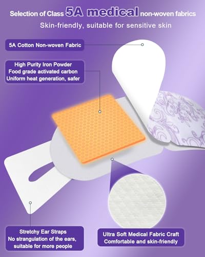 Lavender Steam Eye Mask 30 Pack - Warm Compress for Dry Eyes & Relaxation