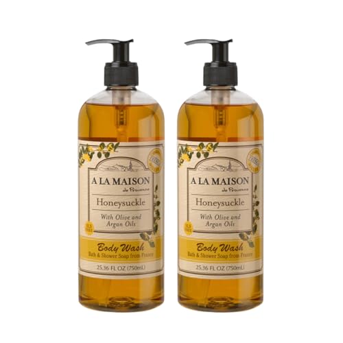 Hydrating Honeysuckle Body Wash 25.36 oz Two Pack - Vegan, Cruelty-Free
