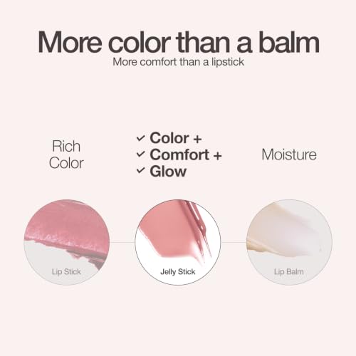 TIPTOE Jelly Stick Lip & Cheek Balm #001 Toeshoes Hydrating Multi-Use Makeup