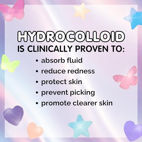 Heal & Conceal Holographic Cute Pimple Patch Bundle (240 Count) Iridescent Star, Heart & Butterfly Shaped Hydrocolloid Acne Patches for Face, Fun Hydrocolloid Zit Stickers
