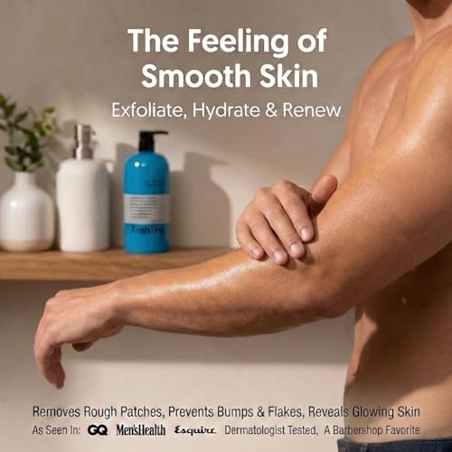 Anthony Exfoliating Body Scrub, Sea Salt, Vitamin C & Aloe Vera, Deep Cleans, Smooths Rough Patches, Soothes & Protects Skin, Hydrating Blue Sea Kelp Body Wash, 32 Fl Oz