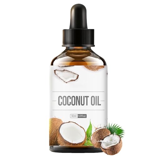 Organic Coconut Oil for Face, Skin, Hair, Natural Cold Pressed Coconut Oil, Deep Hydration, Repair Skin Barrier, Anti-Aging, Reduce Wrinkle & Fine Lines, Tighten Skin, Fast Absorption