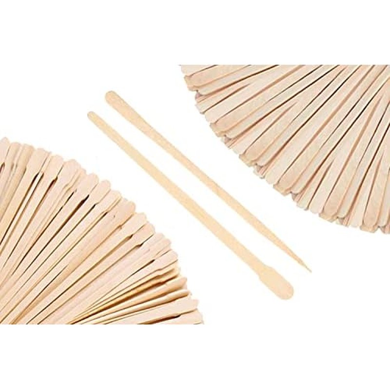 Mibly 1000 Pcs Wooden Wax Sticks - Eyebrow, Lip, Nose Small Waxing Applicator Sticks for Hair Removal and Smooth Skin - Spa and Home Usage
