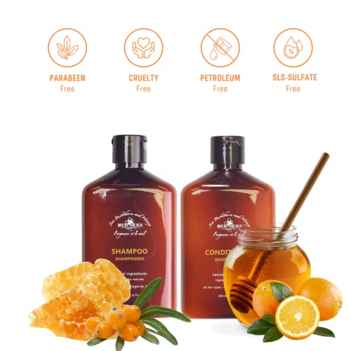 Sea Buckthorn and Honey Hair Shampoo - Nourishing Natural Hair Care 12 oz