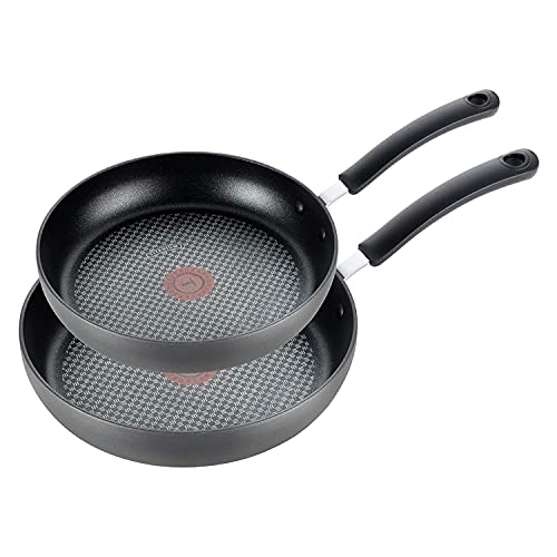 T-Fal 2-Piece Hard Anodized Nonstick Fry Pan Set - 8 & 10 Inch, Onyx