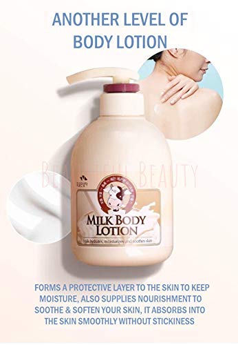 Milk Body Shower & Lotion Set - Moisturizing Skin Care 750ml + 500ml