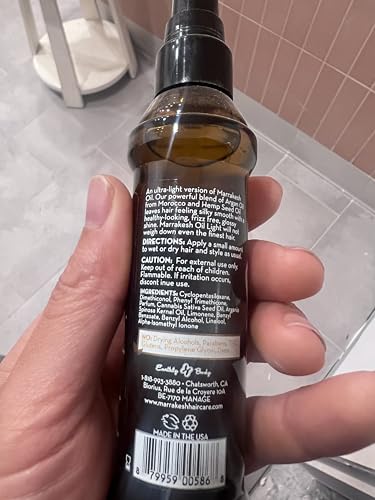 SIeekshop Comb + Marrakesh Hair Styling Elixir - Light Version, 2 oz