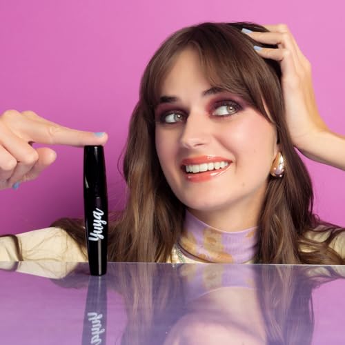 YuYa Cruelty-Free Mascara with Double Texture Applicator 10g - Intense & Beautiful Lashes with Long-Lasting Volume, Comfortable & Easy-to-Use Applicator