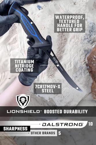 Dalstrong 7-Inch Fillet Knife with TiN Coating - Saltwater-Resistant Flexible Blade