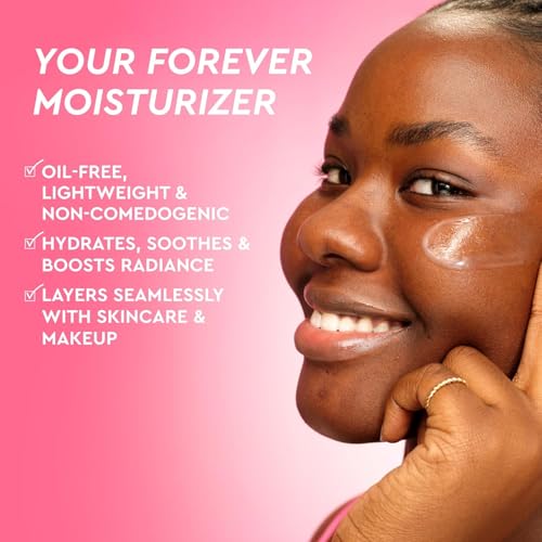 Travel Size Pink Juice Water Gel Moisturizer for Oily Skin - Hyaluronic Acid, Korean Glass Skin Care, 0.84oz