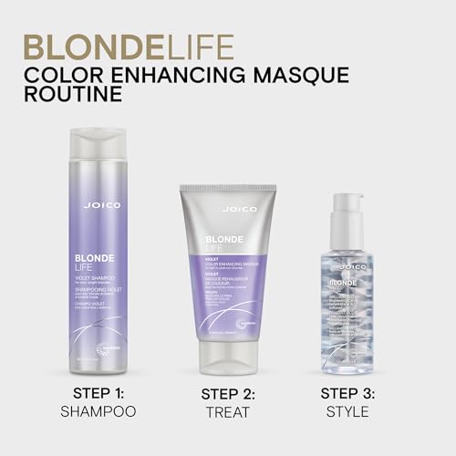 Joico Blonde Life Violet Shampoo 10.1 Fl Oz for Bright Blonde Hair & Neutralizing Brassiness