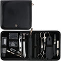 12-Piece Manicure Pedicure Nail Care Kit with Leather Case, German Quality