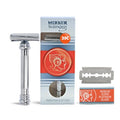 Merkur 39C Double Edge Safety Razor - Long Handle, Slant Bar, Made in Germany - Pack of 1