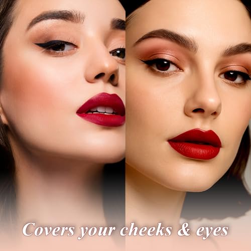 Profusion Cosmetics Glitter Glam Eye & Cheek Palette ? 16 Pigmented Matte & Shimmer Shades for Eyeshadow, Blush, Bronzer & Highlighter ? Includes Pro Brush, Vegan & Cruelty-Free