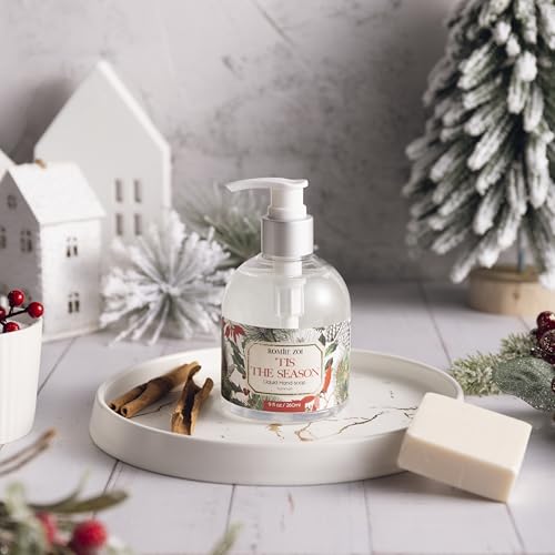 ROMIIE ZOI Christmas Liquid Hand Soap with Gift Box - 260ml/ 9 fl. Oz - Variety Pack of 3£¨Scottish Tartan£¬Holly Jolly,' Tis The Season£©