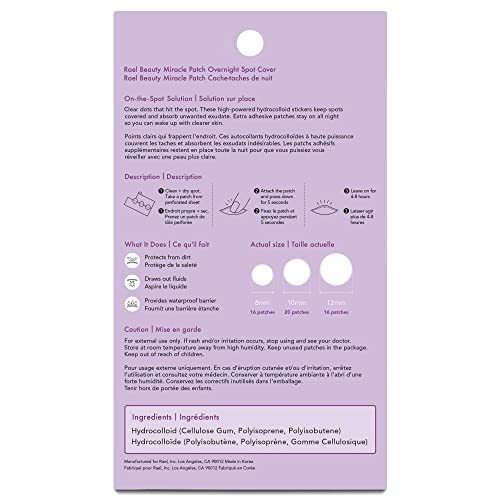 Rael Miracle Bundle - Large Spot Control Cover (10 Count), Overnight Spot Cover (104 Count)