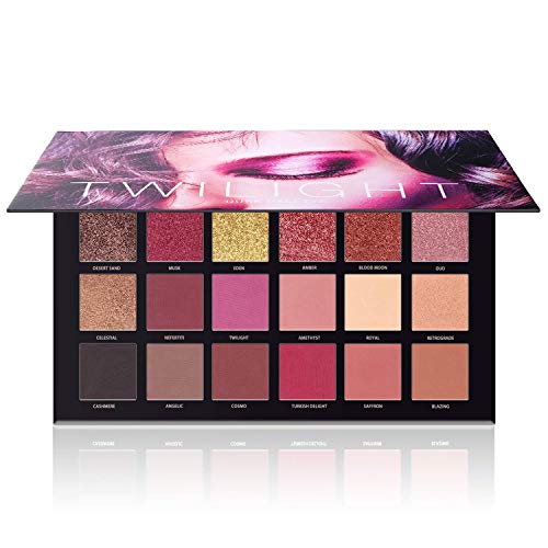 UCANBE 18 Color Eyeshadow Palette + 2 In 1 Black and Brown Gel Eyeliner Makeup Set,Matte Shimmer Metallic Glitter Eye Shadow Liner Cosmetics Gift Kit