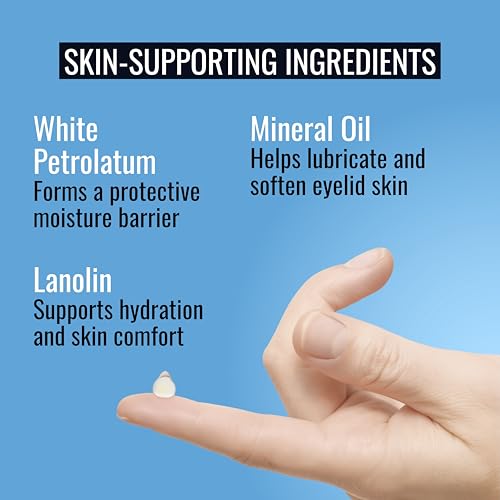 Nighttime Eyelid Moisturizer for Dry Skin - Preservative-Free Gel, 0.35 Oz
