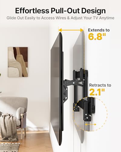 Heavy Duty Tilting TV Wall Mount for 55-105 Inch Large TVs up to 200 lbs - Variation 55"-105" TV