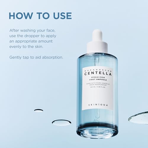 Deep Hydration Hyalu-Cica First Ampoule Serum - 3.38 fl oz / 100ml, Moisturizing Face Serum with Hyaluronic Acid & Centella, Lightweight, All Skin Types