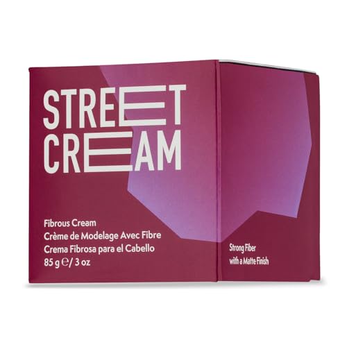 Johnny B. Street Hair Cream 3 oz - Matte Finish, Volumizing Pliable Hair Styling Cream (Pack of 1)