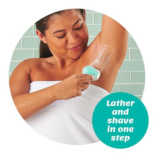 Organic Aloe Razor Refills for Women Sensitive Skin - 6 Count Pack of 2