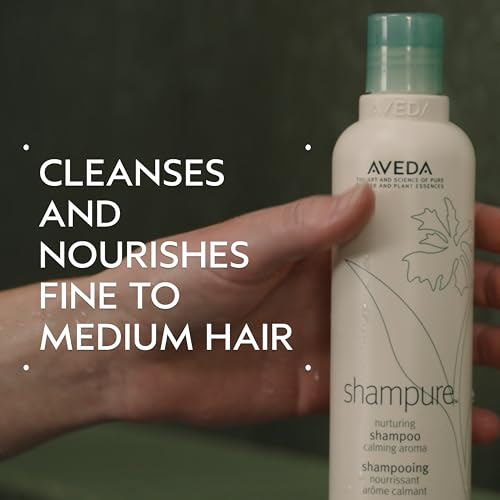 AVEDA Shampure Nurturing Shampoo Liter Size - 33.8 Fl Oz, Calming Lavender & Ylang Ylang Aroma, Naturally Derived Nourishing Hair Care