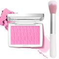 Pink Blush Powder Blush for Cheeks with Brush, Matte Blush Palette Blush Powder Face Blusher, Natural Blendable Formula Silky Lightweight Makeup Blush Rubores de Maquillaje, 001#