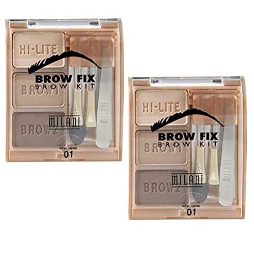 Eyebrow Fix Kit Light 01 - Brow Shaping and Grooming Set with Mirror