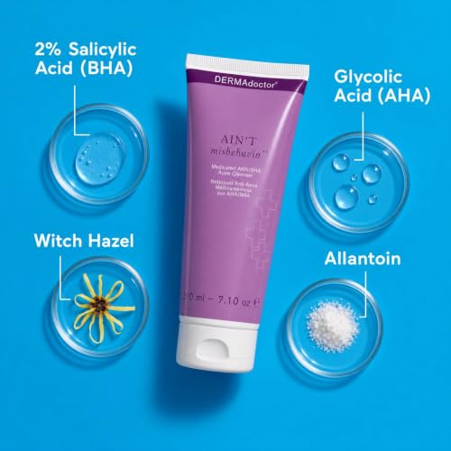 Cranberry Dermaface Acne Face Wash with Salicylic Acid - 7.1 oz