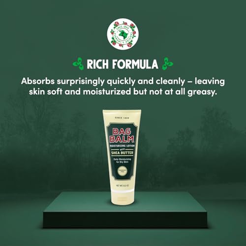 Bag Balm Moisturizing Body Lotion with Shea Butter - 8oz Tubes, Pack of 2