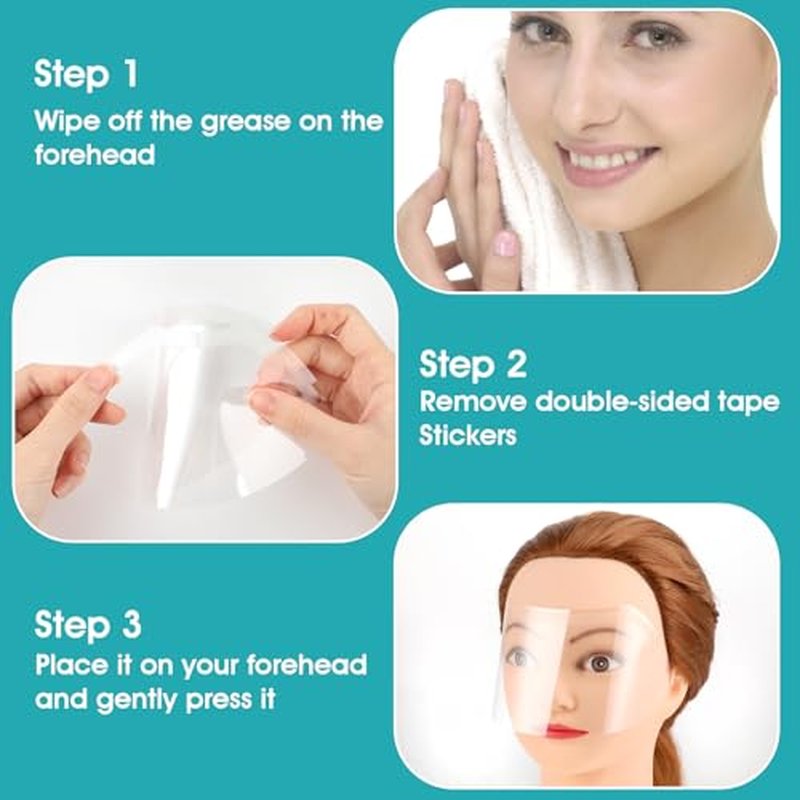 50 Pcs Eye Shield,Face Shield for Hairspray,Shower Visor for Adults Clear Lash Shields Eyelash Extension Sleep Protector Disposable Shower Face Shields After Cataract for Showering Hairspray