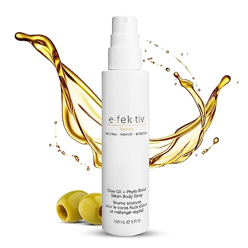 Olive Oil Plus Phyto Blend Silken Body Spray - Everyday Skin Oil - Body Oil After Shower - Deep Moisturizing - Sulfate-free - Vegan - Unisex - 5 oz