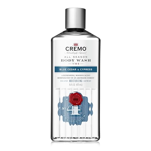 Cremo Men's Body Wash Bundle with Blue Cedar & Cypress and Sage & Citrus Scents, 2 x 16 Fl Oz