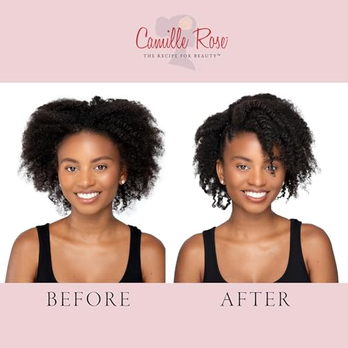 Camille Rose Shampoo, Black Castor Oil + Chebe Cleanse ? Invigorating Scalp Treatment + Frizz Control for Straight, Wavy, Coily & Curly Hair, 12 Fl Oz