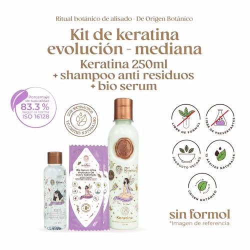 Organic Keratin Hair Treatment 250ML - Smoothing, Anti-Frizz, Natural Oils