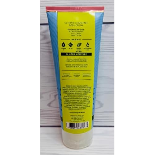 Bath & Body Works Blue Raspberry Burst Ultimate Hydration Body Cream 8 Ounces Pack of 2
