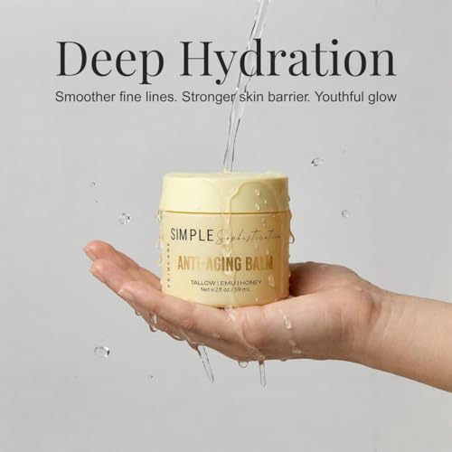 Anti-Aging Balm with Manuka Honey & Emu Oil - Nourishing Face & Body Moisturizer, Non-Greasy, Natural Skincare