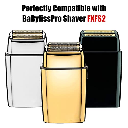 Amorka Silver Replacement Foil and Cutters for BaBylissPRO Barberology FXFS2 Shaver