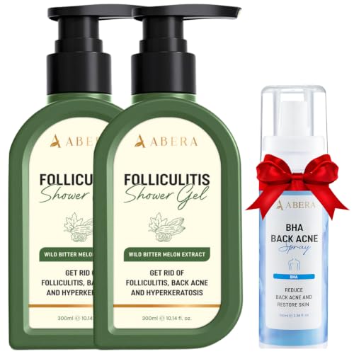 ABERA High-Performance Folliculitis Body Wash with Wild Bitter Melon & BHA - 2 Boxes + BHA Acne Spray Gift
