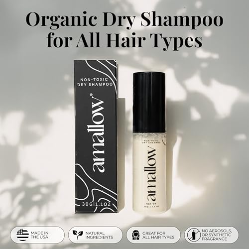 Non-Toxic Dry Shampoo Powder with Organic Ingredients – Travel-Friendly, No Residue