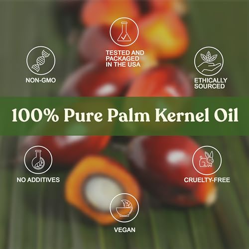 Palm Kernel Oil Flakes 32oz - Cosmetic Grade for Soap Making & Hair Care - Natural & Pure