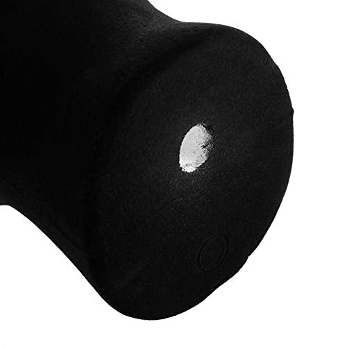 Hedume 2 Pack Mannequin Head Stands Foam Black Velvet Male Display Models for Wig Hat Glasses
