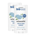 Vegan Aluminum-Free Deodorant for Women and Men - Fresh Rain & Birch, 2.65 oz Pack of 4