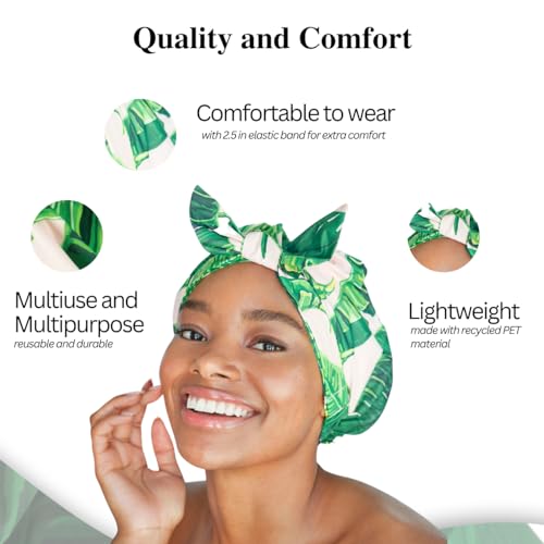 Shower Puffs and Premium Exfoliating Facial Loofah for Men and Women-Elastic Hand Strap Body Brush to Soothe, Cleanse Your Skin
